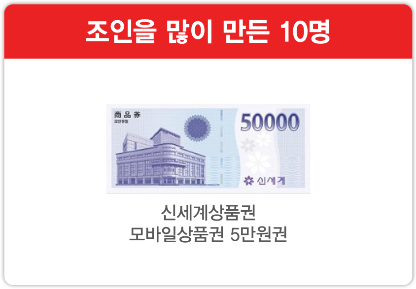 조인을 많이 만든 10명